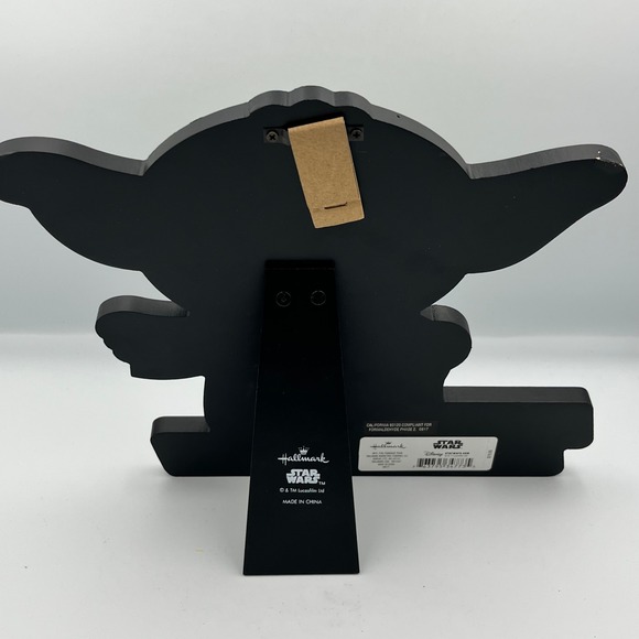 Hallmark Star Wars Yoda "Size Matters Not" Wooden Desk Photo Frame‎ - Picture 3 of 5